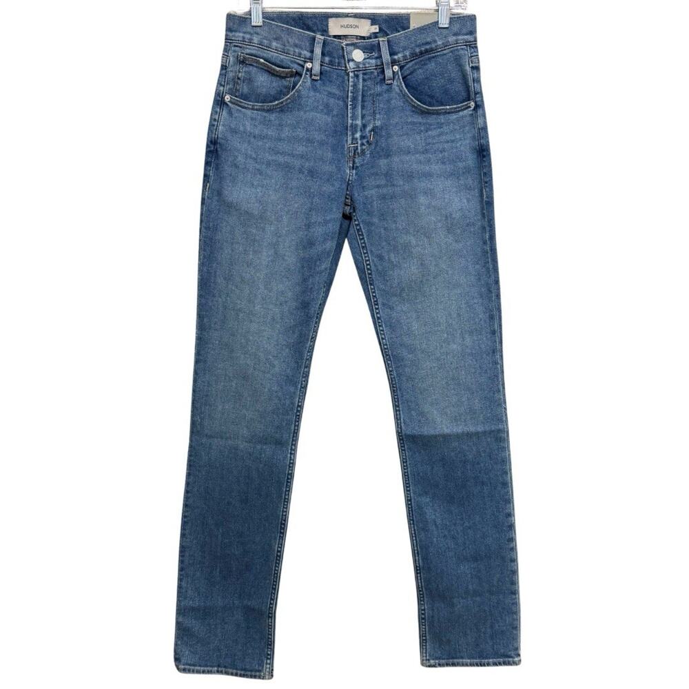 Hudson BYRON STRAIGHT JEANS Men’s 29 LIGHT MARINE Blue Stretch Denim NEW